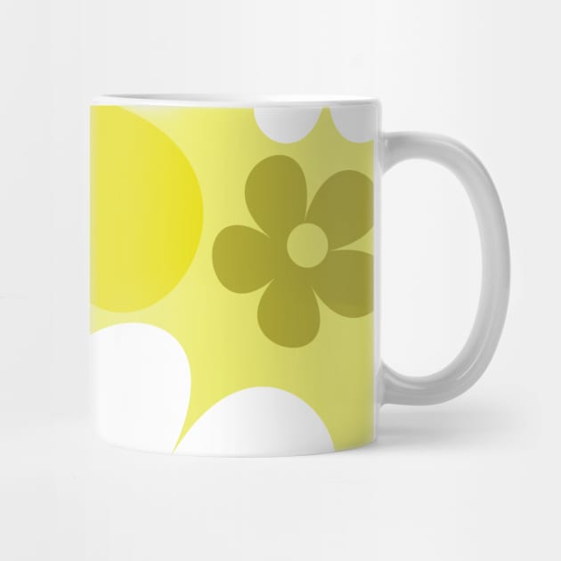Hippie Floral Yellow Pastel Flower Seamless Pattern by 2CreativeNomads